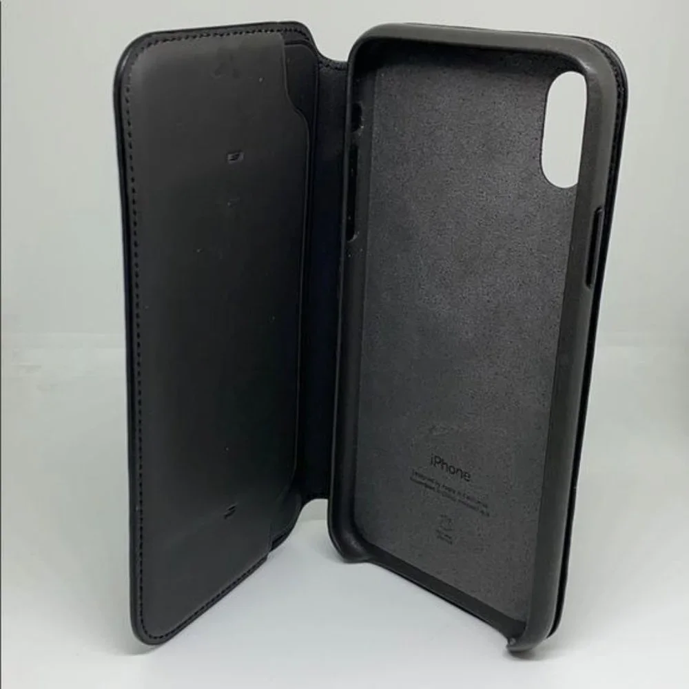 Apple iPhone X Genuine Leather Folio Case - Picture 4 of 5